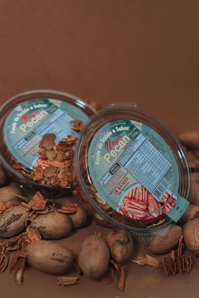 Nozes Pecan Bordin embaladas a vácuo